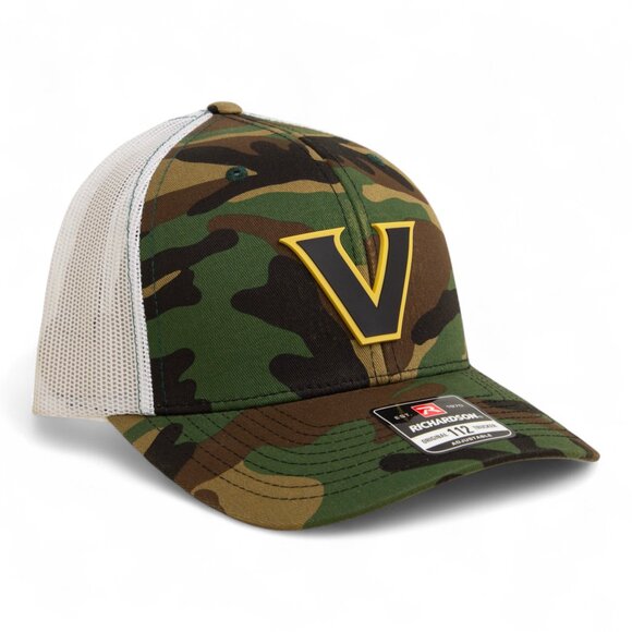 Vanderbilt Commodores Black 3D Snapback Trucker Hat- Army Camo/ White - Picture 1 of 3
